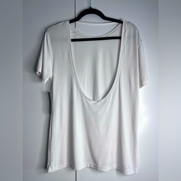American Apparel Brushed Jersey Open Back Oversized Shirt - Picture 2 of 6